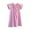 Pink, variant on Toddler Girls Fly Sleeve Strawberry Embroidery Dresses Kids Clothes Size 3-4T