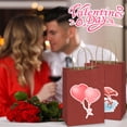 thumbnail image 4 of BagDream 50 Pack Small Red Gift Bags with Handles Mini Paper Treat Bags for Christmas, Wedding, Birthday, Party Favor, Valentine's Day, 5.25x3x8 inches, 4 of 11