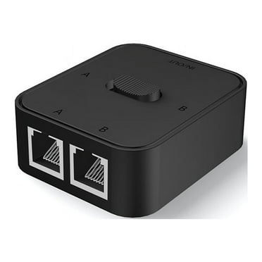 2 Port Gigabit Network Switch RJ45 Switch Network Splitter Cable Extender Selector Free 2 Way Adapter Connector