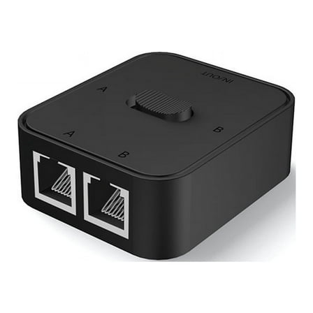 2 Port Gigabit Network Switch RJ45 Switch Network Splitter Cable Extender Free 2 Way Adapter Connector