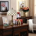 thumbnail image 6 of Orinova Tiffany Style Table Lamp Bedside LED Lamp Shades Bedroom Stained-Glass 18.1'' H Multi-Color, 6 of 9
