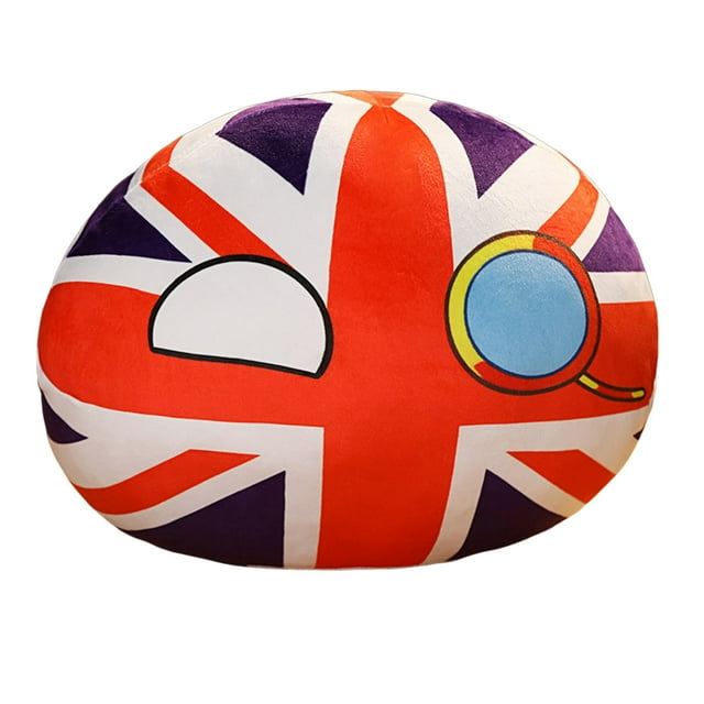 Housse de Coussin à Lancer Countryballs Europe Allemagne Royaume-Uni Italie Polandball Design Fantaisie