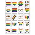 thumbnail image 1 of Orgullo Tatuajes Iris LGBT Tatuaje Temporal Cara Gay Mujeres Hombres, 1 of 9