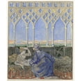 thumbnail image 3 of Bernard Willem Wierink 12x14 Black Modern Framed Museum Art Print Titled - Woman on Resting Bed and Man Kneeling Next to Her (1908), 3 of 5