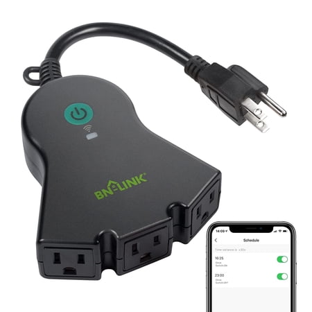 BN-LINK Smart WiFi Heavy Duty Outdoor Outlet, Timer and Countdown Function, No Hub Required for Outdoor Lights, Compatible with Alexa and Google Assistant, 2.4 GHz Network only