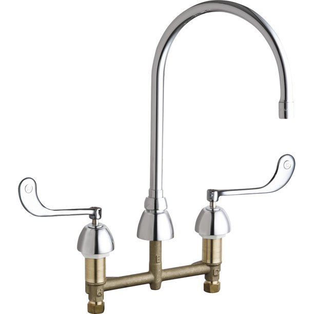 Chicago Faucets 786GN8AE3319AB Chrome Commercial Grade High Arch