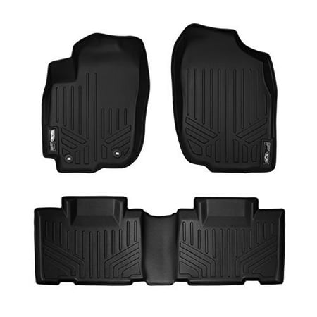 Smartliner Floor Mats 2 Row Liner Set Black For 2013 2018 Toyota