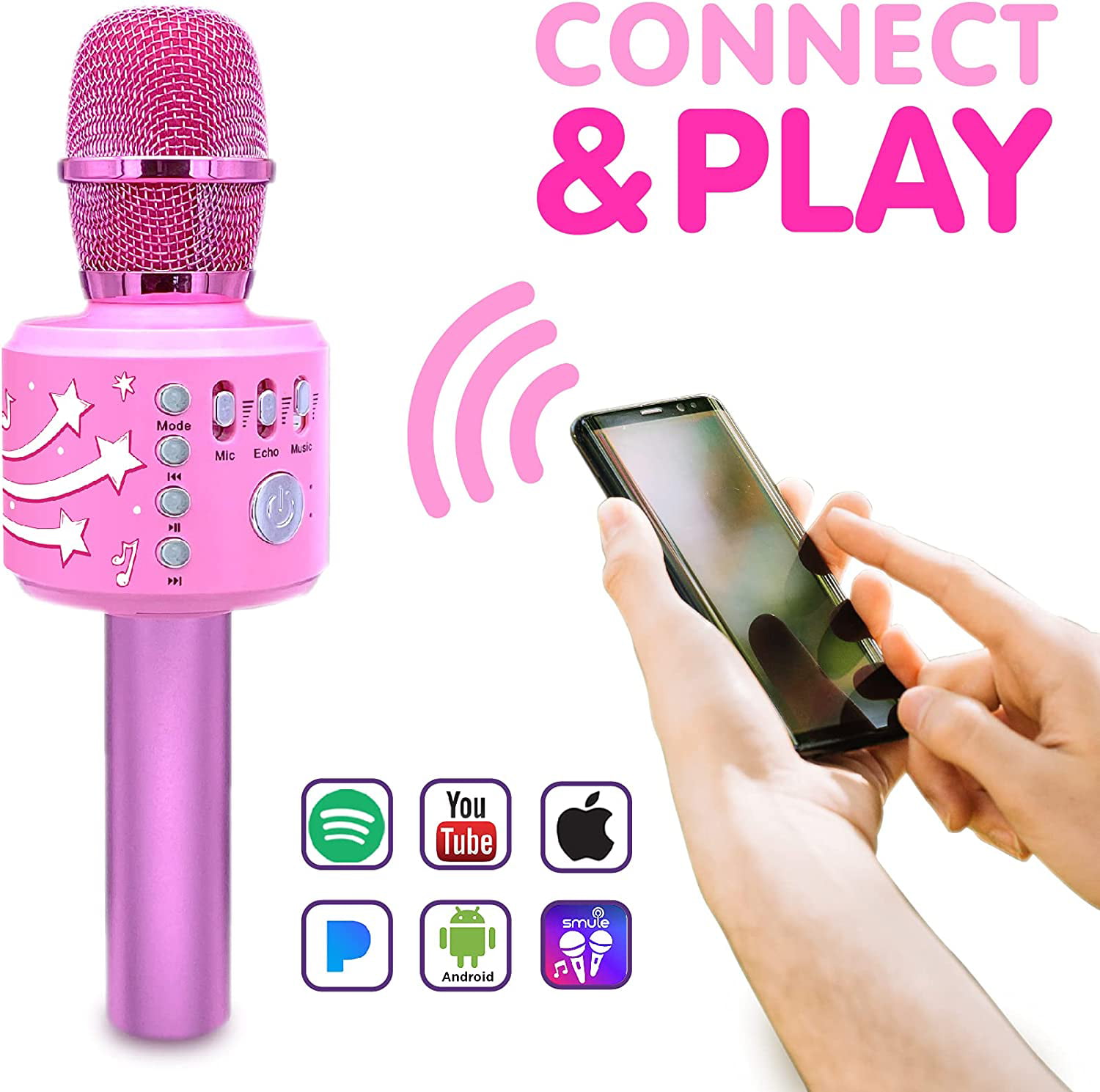 Best Gifts ATOPDREAM TOPTOY Wireless Bluetooth Karaoke Microphone 