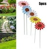 5PCS Flowe Stakes Outdoor Yard Planter Flower Pot Bed Garden Decor Yard Art