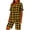 Yellow, variant on uublik Women Shorts Sets Casual Plaid Short Sleeve Tee Shirts Shorts Casual Summer Loungewear Shorts Sets Purple