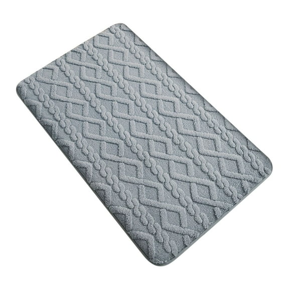 Mauxuk Ultra Absorbent Bath Mat - Soft Non Slip Bathroom Rug, Thick Microfiber Floor Mat, Quick Dry & Machine Washable, Plush Golden Velvet, 15.74x23.62 Inches