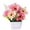 Pink, variant on Artificial Potted Flowers, Faux Gerbera Daisy Mixed Sunset Color, 1 Pack Pre-Potted Fake Plant, for Home Desk Office Indoor Outdoor Decor