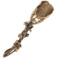 thumbnail image 4 of Golden Copper Mini Tea Spatula Lotus Spoon Scoop for Tea Accessories Ideal for Home and Kitchen, 4 of 8