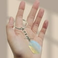 thumbnail image 4 of Opalite Crystal Car Key Holder, Raw Crystal Keychain, 4 of 5