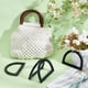 thumbnail image 4 of 4 asas de bolso en forma de D de resina negra, asas decorativas de repuesto para bolsos de mano, 4 of 9