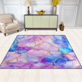thumbnail image 2 of Yayeee Area Rugs for Living Room 6.7'x4.8' Non Slip Washable Bedroom Floor Carpet, Pastel Pink Marble Pattern, 2 of 5