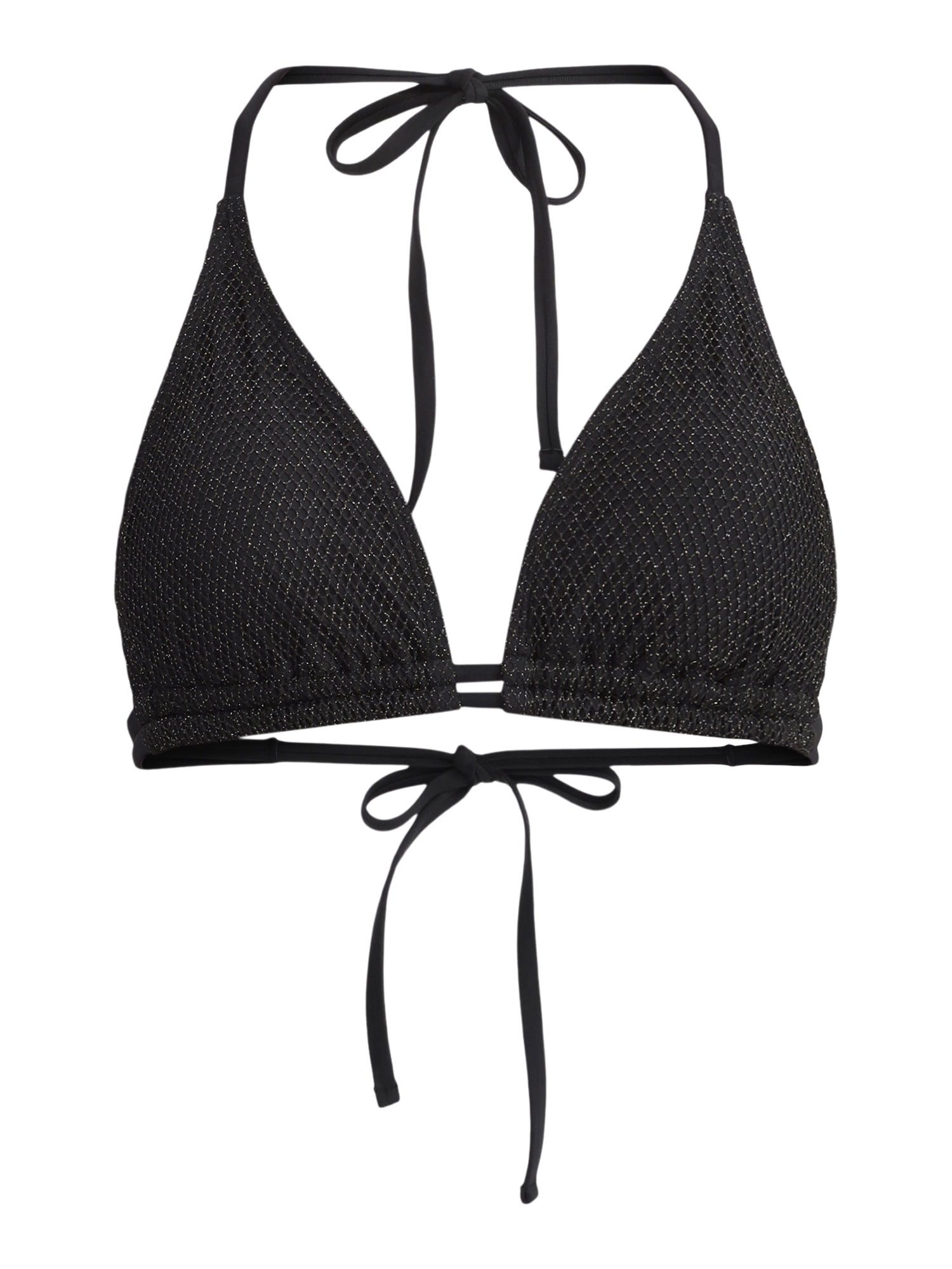 No Boundaries Women's Crystal Mesh Bikini Top, Sizes XXS - XXL