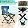thumbnail image 3 of 600D Oxford Camping Chair Portable Foldable Chair Supports 220 lbs for Picnic, Fishing, Backpacking The Dog Is Running, 3 of 8