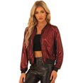 thumbnail image 1 of Disfraz de Navidad Allegra K Chaqueta Bombardero Rojo XL, 1 of 6
