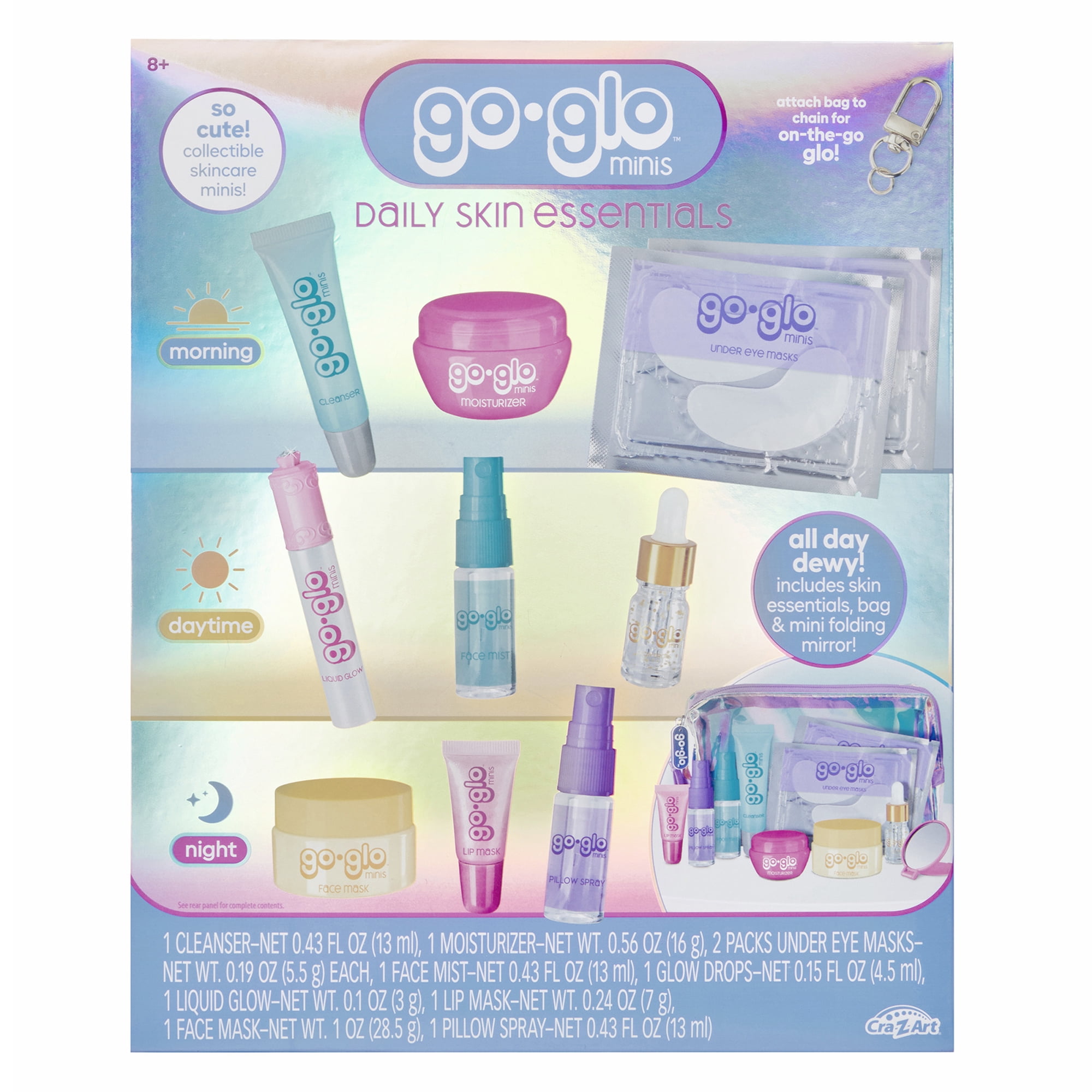 Go Glo Skin Rituals, Tween Beauty Skincare Set, Self-Care Spa Accessories, Ages 8 and Up