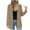 Coffee, variant on Women's Lightweight Open Front Long Sleeve Cardigan, Button Down Hooded Zip Up Casual Sweater, Fall Winter Loose Fit Knit Cover Up for Daily Wear and Outdoor Activities Blue XXL