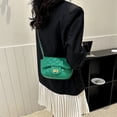 thumbnail image 3 of Bolso pequeño para mujer, bolso de mano clásico retro, bolso de hombro, bolso de mano, color verde, 3 of 5