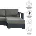 thumbnail image 3 of Tahoe 4-Piece Sectional Sofa Set in Gray Charcoal, 3 of 9