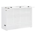 thumbnail image 3 of Full Size Solid and Stable Murphy Bed with Large Drawer,USB Ports and Outlets (White), 3 of 15