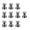 Black-10 Pcs, variant on Binder Clips, 144 Pack, 1 Inch, Standard 25mm, Black, Capacity 0.47 Inch, Metal Paper Clips, Fold Clamp, Office Clips, Office & Home Use