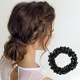 thumbnail image 2 of NOMADIC NOOK Fashion Faux Pearls Hair Elastic Band 3 Pcs Champagne Black Gray, 2 of 5