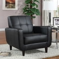 thumbnail image 2 of High toned Accent Chair Black - Saltoro Sherpi, 2 of 4