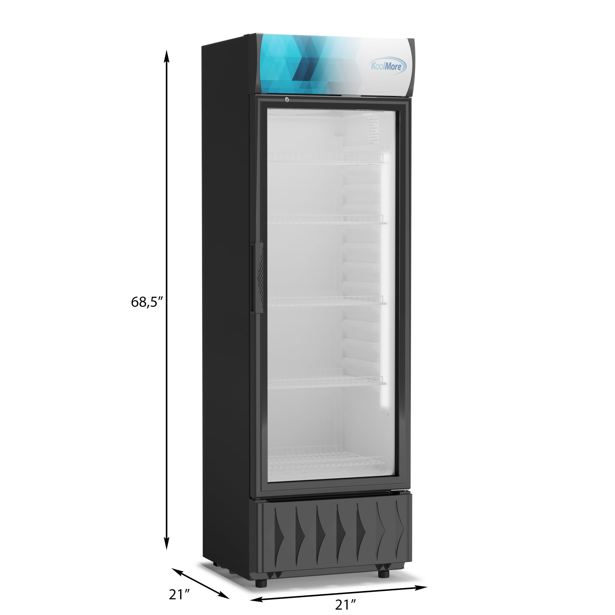 22 in. One-Door Merchandiser Refrigerator - 9 Cu. Ft. MDR-9CP
