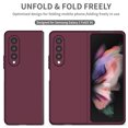 thumbnail image 7 of ELEHOLD Matte Case for Samsung Galaxy Z Fold 3 Anti-Scratch Ultra Slim Lightweight Case Shockproof Protective Cover for Samsung Z Fold 3(2021 released),Winered, 7 of 7