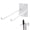 White, variant on 2-Pack Heavy Duty Garage Storage Hooks, 10” Wall Mount Organizer for Ladders, Beach Chairs, Strollers & Garden Tools, Double Hook Tool Rack with Screws