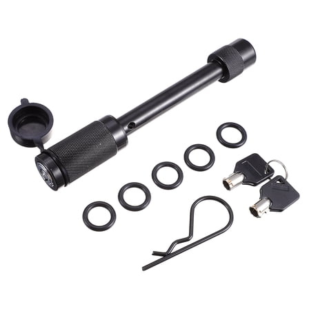 Masteelf Keyless Trailer Hitch Lock Trailer Pin Lock Trailer Protection 20X3CM Black