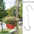 thumbnail image 2 of NOGIS 16 Inch Metal Hanging Christmas S Hooks - Extra Large Shaped Hook Heavy-Duty S Hooks,for Kitchenware, Plants,Clothing store, Garden S Hook,Hotels and workshops,Stainless steel (6-Pack), 2 of 7