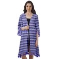 thumbnail image 1 of Moomaya Moss Georgette Printed Shrug Beach Cloth 3/4 Sleeve Cardigans For Women, 1 of 6