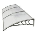 thumbnail image 6 of 120*38" Household Application Door & Window Rain Cover Eaves With longer, strengthen design, Outdoor Door Canopy Awning For Shade and Weather Protection, Easy To Clean, Transparent Board & Gray Holder, 6 of 9