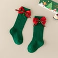thumbnail image 2 of FAIWAD Christmas Socks for Girls Stretchy Knee High Socks Cute Over Knee Stockings Casual Tube Socks, 2 of 4