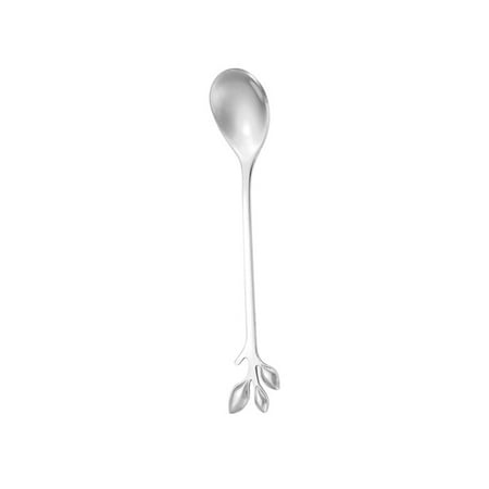 

KABOER Stainless Steel Spoon Branch Leaf Spoon Fork Coffee Stirring Spoon Dessert Spoon Kitchen Accessories Tableware Decoration