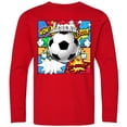 thumbnail image 3 of Inktastic Soccer Superhero Long Sleeve Youth T-Shirt, 3 of 5