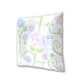 thumbnail image 3 of Delicate Flower Design 16x16in 2-Piece Cotton Fleece Throw Pillow Covers, Shrink Resistant, Hidden Zip, 3 of 6