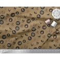 thumbnail image 2 of Soimoi Poly Georgette Fabric Reindeer,Bow & Bird Print Fabric by the Yard 52 Inch Wide, 2 of 3