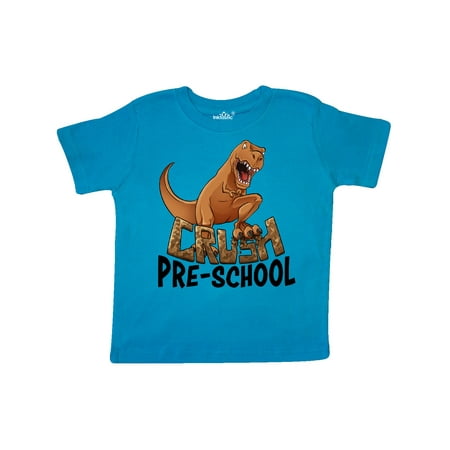 

Inktastic Crush Pre-School Roaring Dinosaur Gift Toddler Boy or Toddler Girl T-Shirt