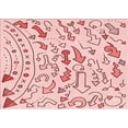 thumbnail image 1 of Ahgly Company Indoor Rectangle Patterned Valentine Red Area Rugs, 8' x 12', 1 of 6