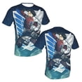 thumbnail image 5 of Attack On Titan Men's Short-Sleeve T-Shirt Summer Casual Tee Top Breathable Crewneck T-Shirt Small, 5 of 7