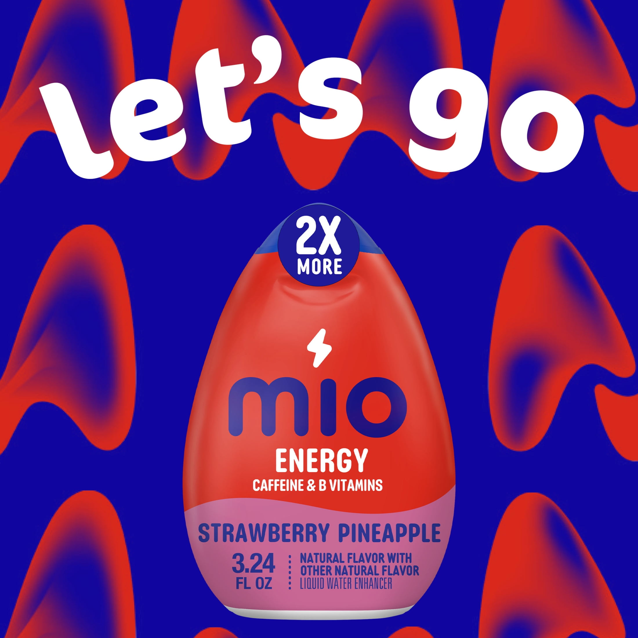 (12 pack) Mio Energy Strawberry Pineapple Flavored with Other Natural Flavor Liquid Water Enhancer, 3.24 fl oz Bottle