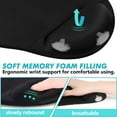 thumbnail image 3 of Ergonomic Mouse Pad with Wrist Support, Premium Memory Foam Keyboard Wrist Support Bar and Mouse Wrist Rest Pads Set- for Comfortable Typing &Wrist Pain Relief Mouse Pad with Wrist Support Bar, 3 of 9