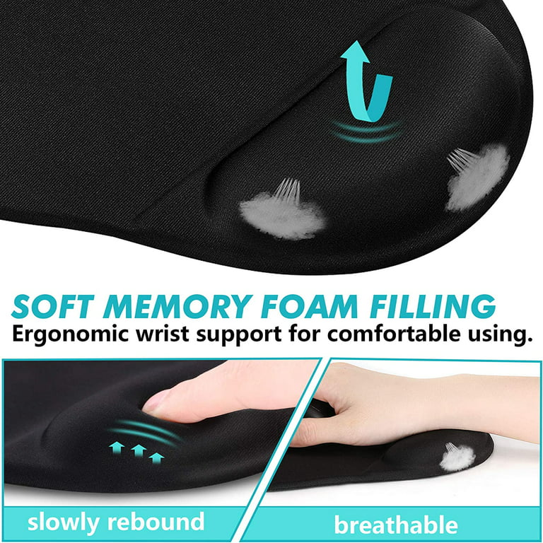 Memory Foam Ergonomic Mouse Pad