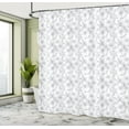 thumbnail image 4 of Ambesonne Floral Shower Curtain, Spring Daffodil Hummingbird, 69"Wx70"L, Pale Taupe and Eggplant, 4 of 4